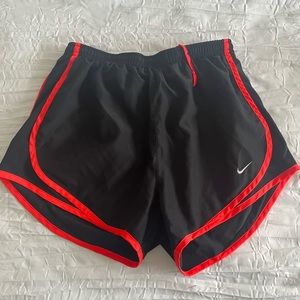 Black & Bright Red Nike Running Shorts Size S